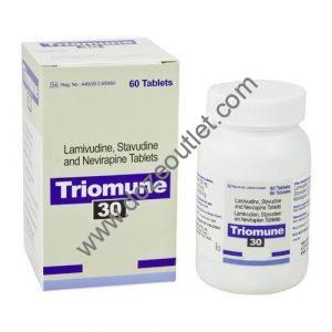 Triomune 30 (LamivudineStavudineNevirapine) Online